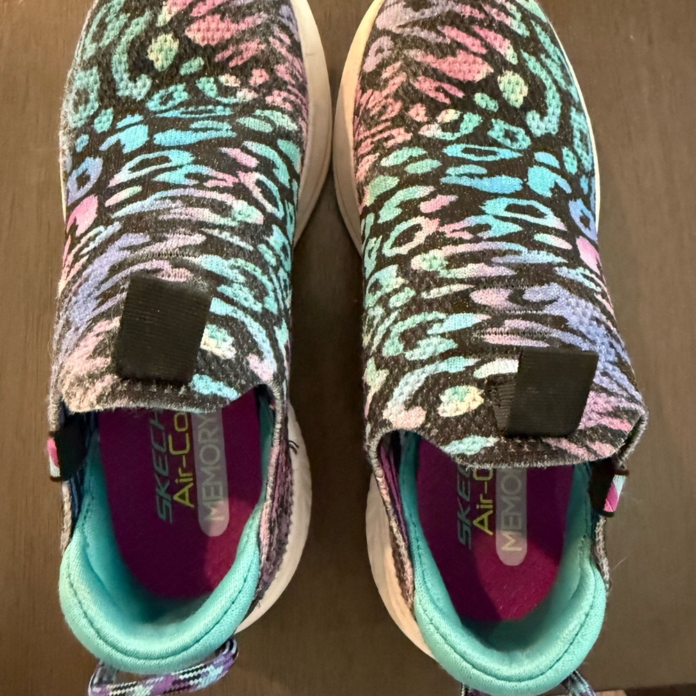 Skechers Kids' Colorful Patterned Slip-On Sneakers